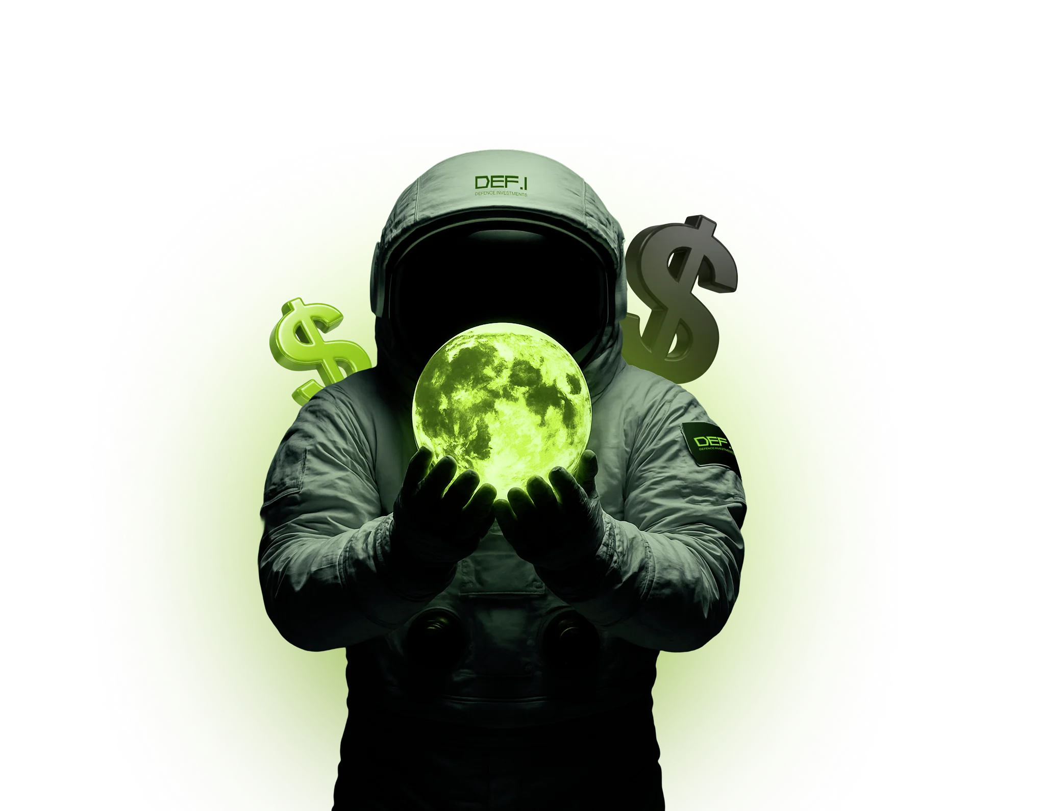 Astronaut with analytics dashboard